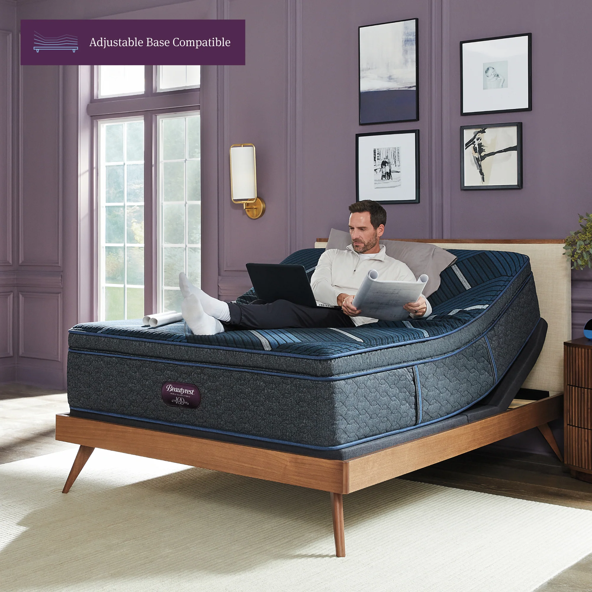 Beautyrest World Class Level Four Hybrid Medium Apex Top - Image 3