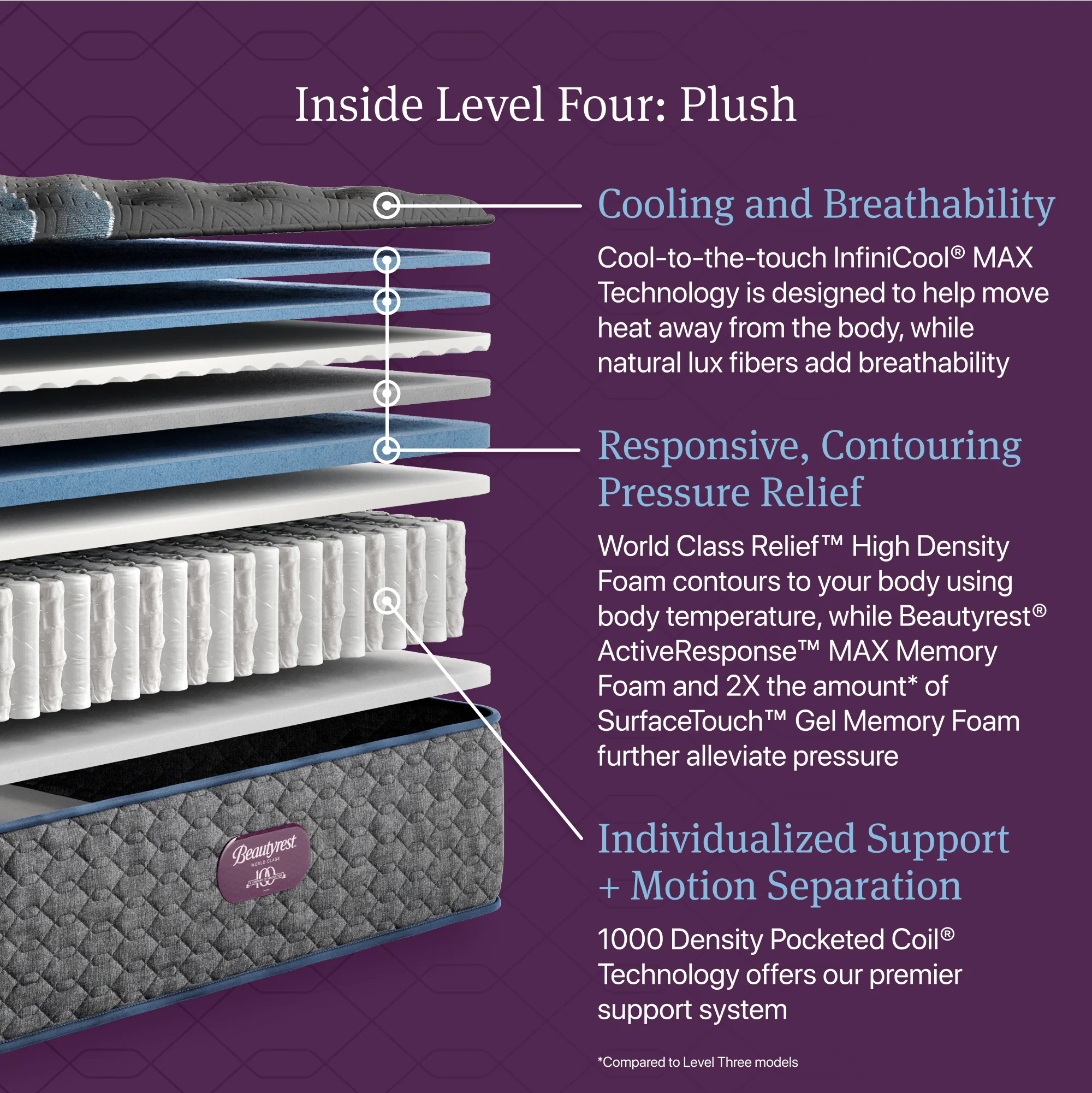 Beautyrest World Class Level Four Plush - Image 4