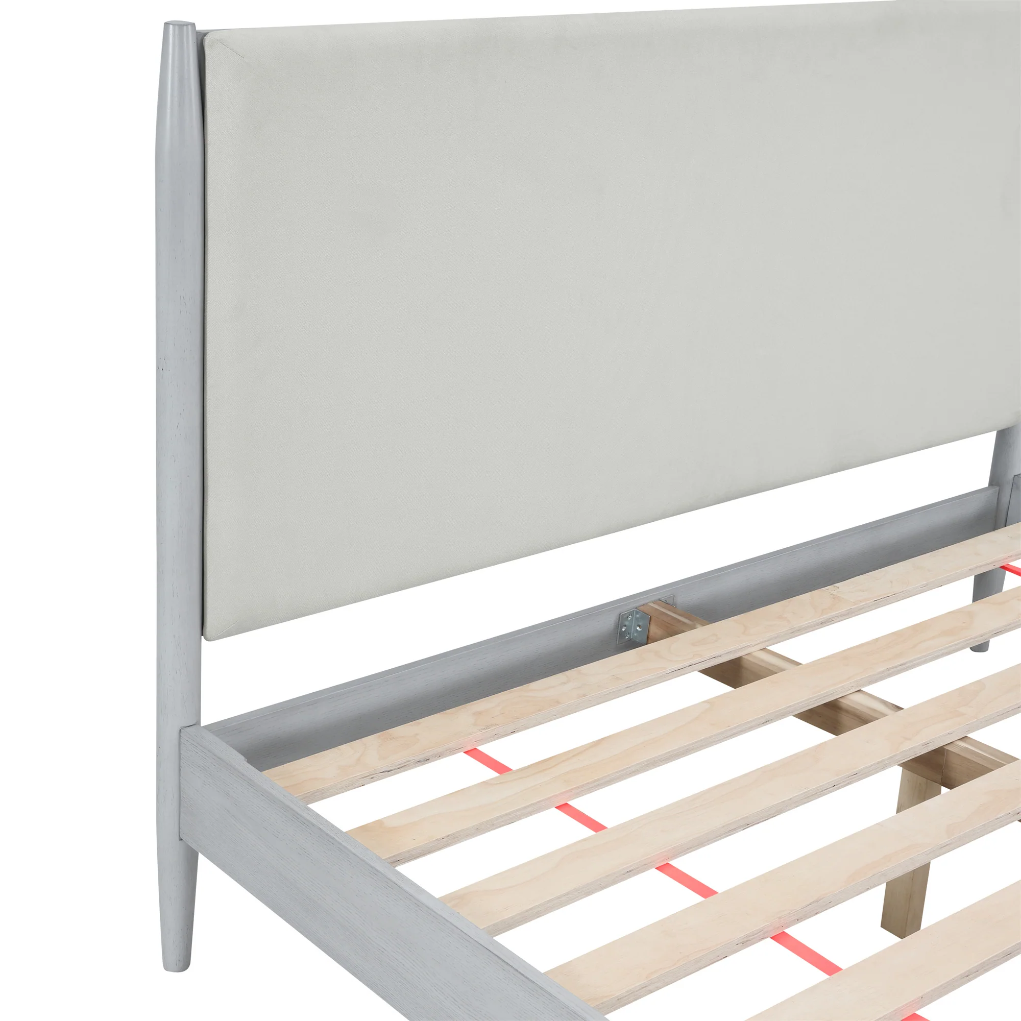 Infinity Del Mar Upholstered Platform White Bed - Image 8