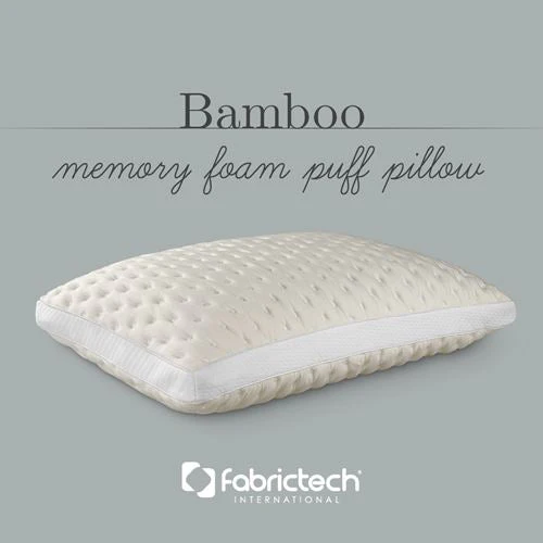 PureCare Bamboo Memory Foam Puff Firm Pillow - Image 4
