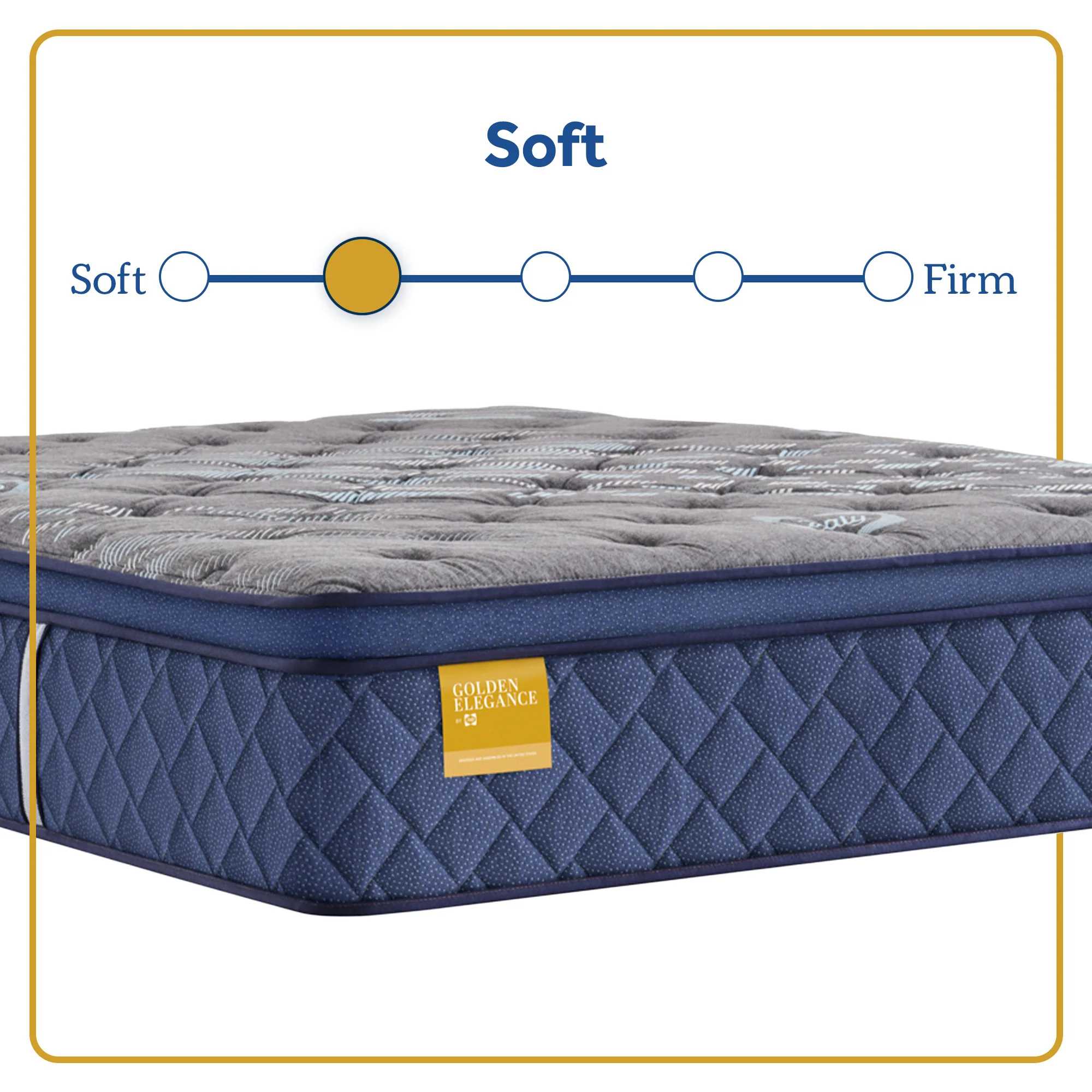 Sealy Golden Elegance Ella Bay Soft Euro Pillow Top - Image 2
