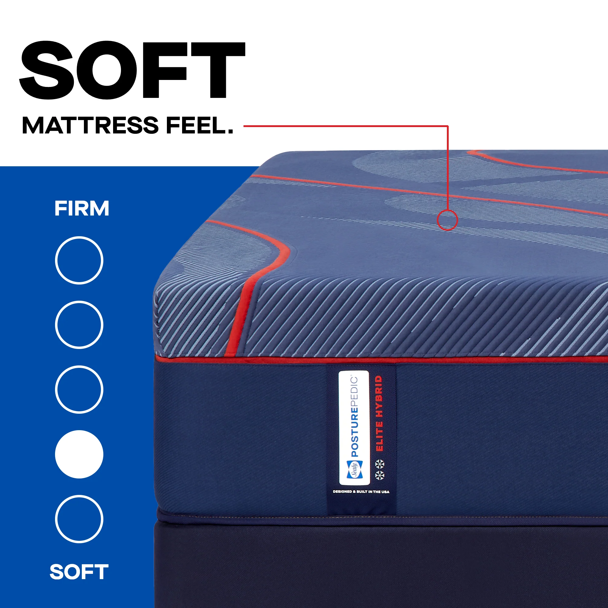 Sealy Posturepedic Elite HPoint2 Hybrid Soft Mattress - Image 2