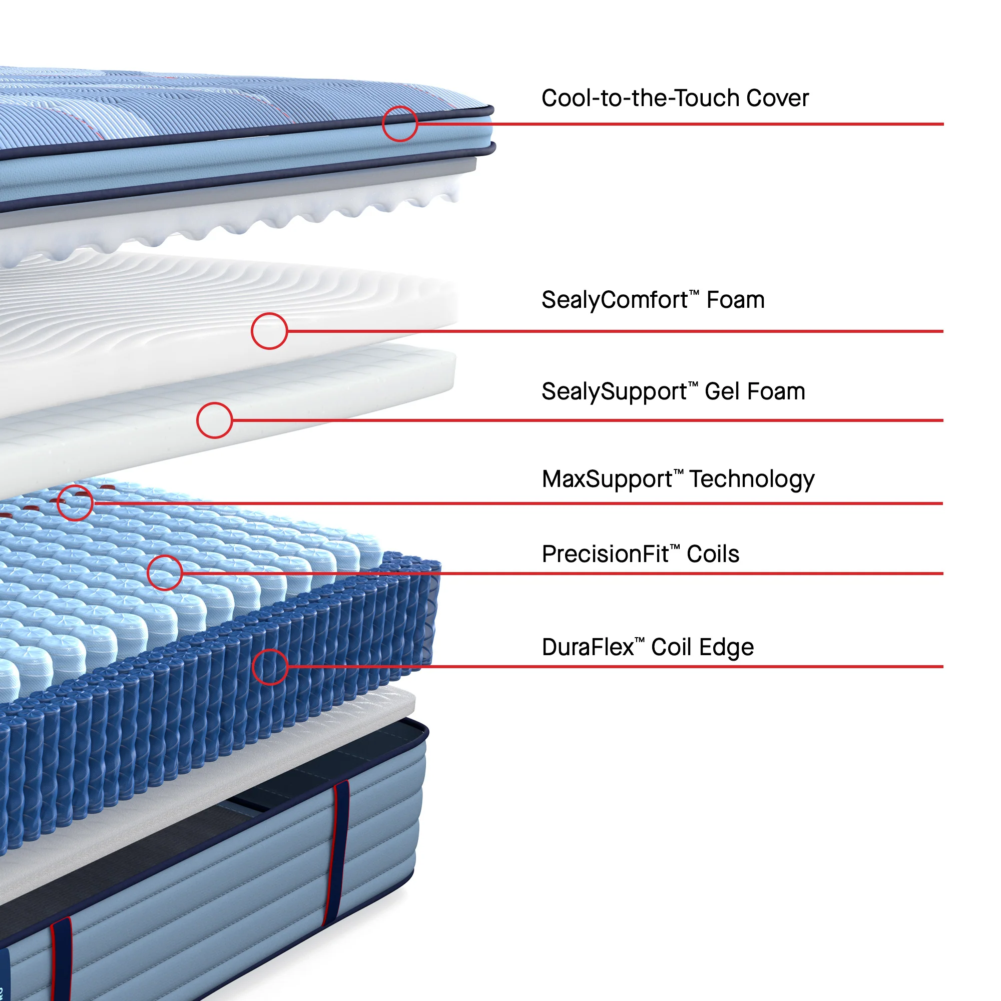 Sealy Posturepedic Pro Gratified2 Medium Euro Pillow Top - Image 3