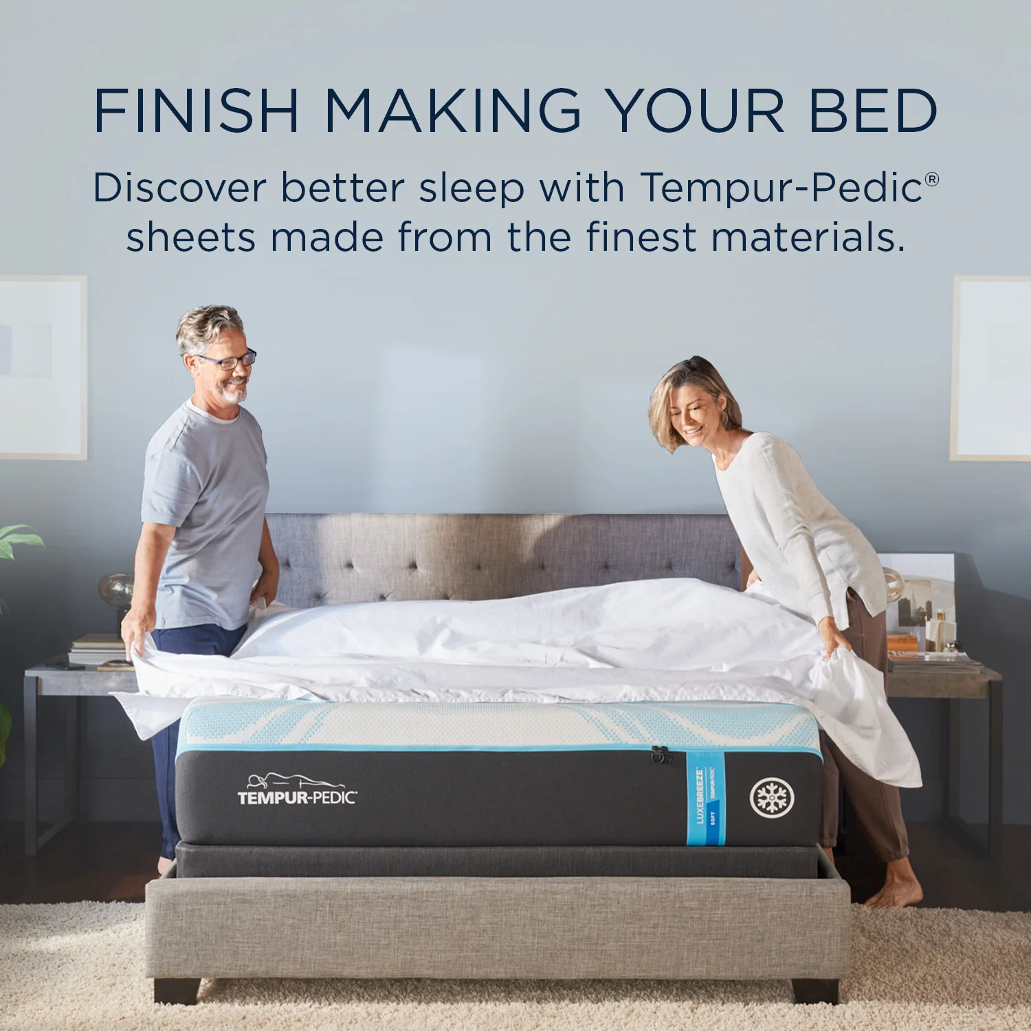 Tempur-ProAir Sheets Cool Gray - Image 11